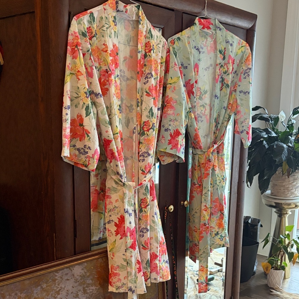 Floral Kimono Robe Set - Picture 6 of 6